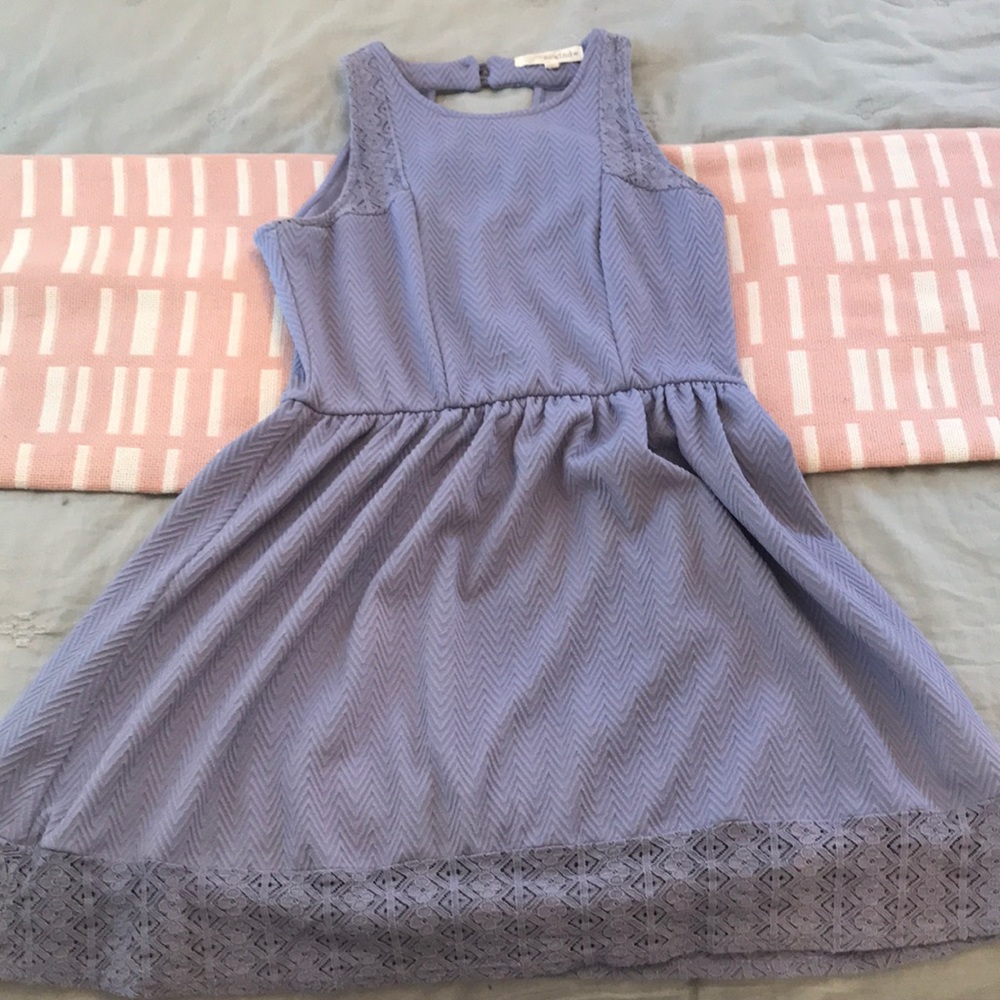 Mid length purple dress